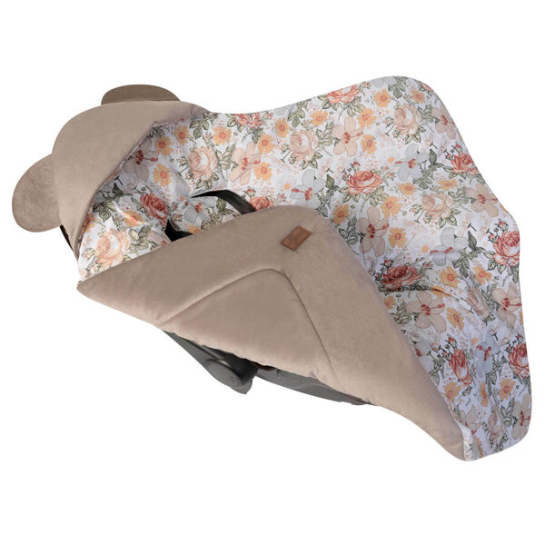 Universal sleeping bag, Brown / FLOWERS