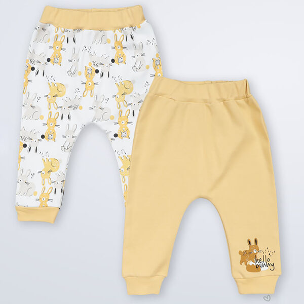 Pants Bunnies, yellow, 2pcs.