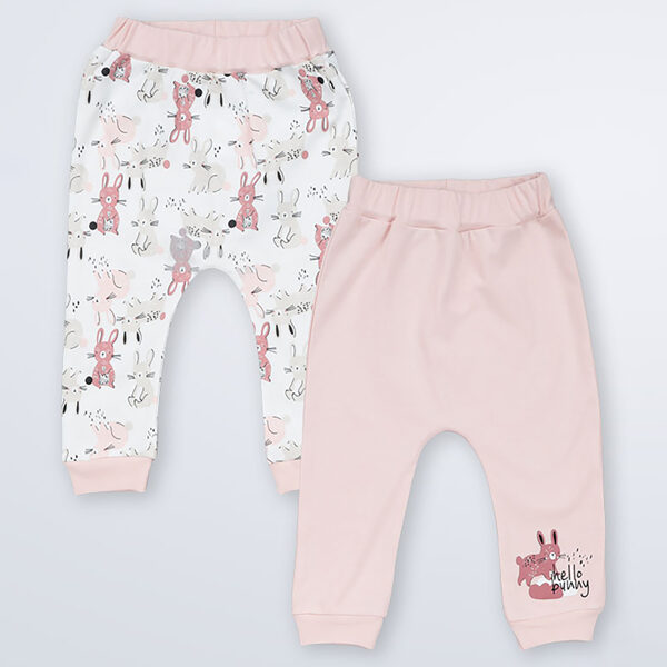 Pants Bunnies, pink, 2pcs.