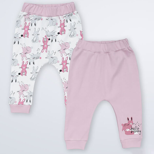 Pants Bunnies, violet, 2pcs.