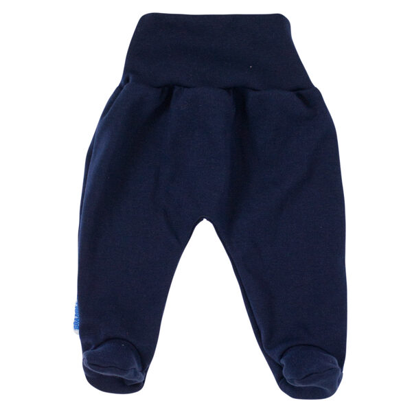Pants with feet, bluish black (Sizes: 56., 68., 74., 86.)