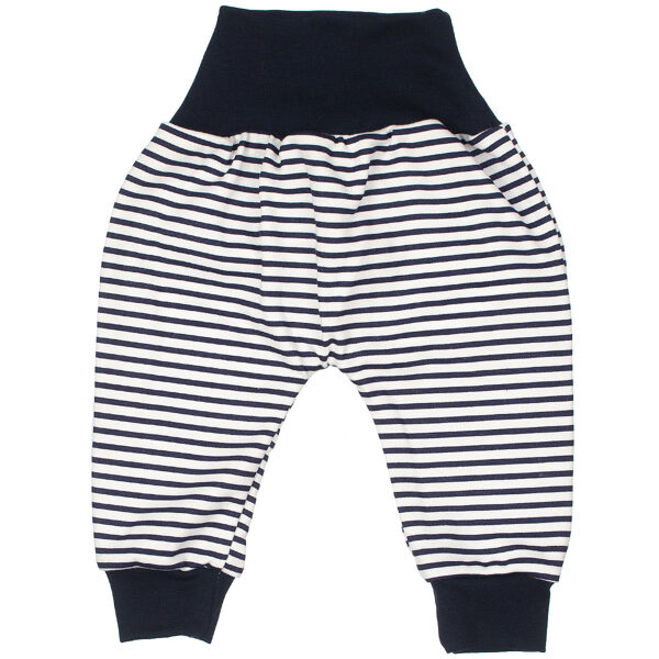 Jogger pants, black with white stripes (Sizes: 56., 62., 68., 74., 80.)