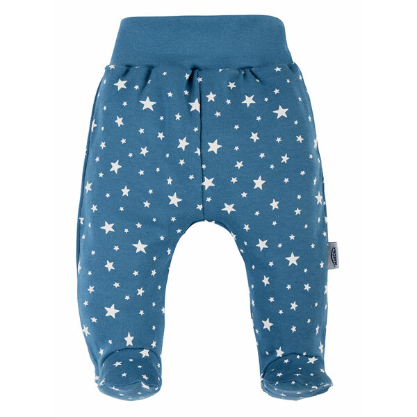 Pants with feet, blue | STARS (Sizes: 74.)