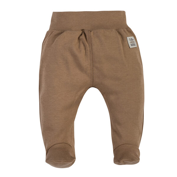 Pants with feet | Giraffes, brown (Sizes: 56., 62., 68.)