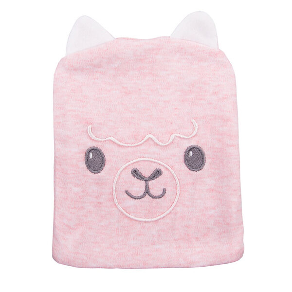 Cepurīte ar austiņām, rozā | Lama (Izmēri: 56., 62., 68.)