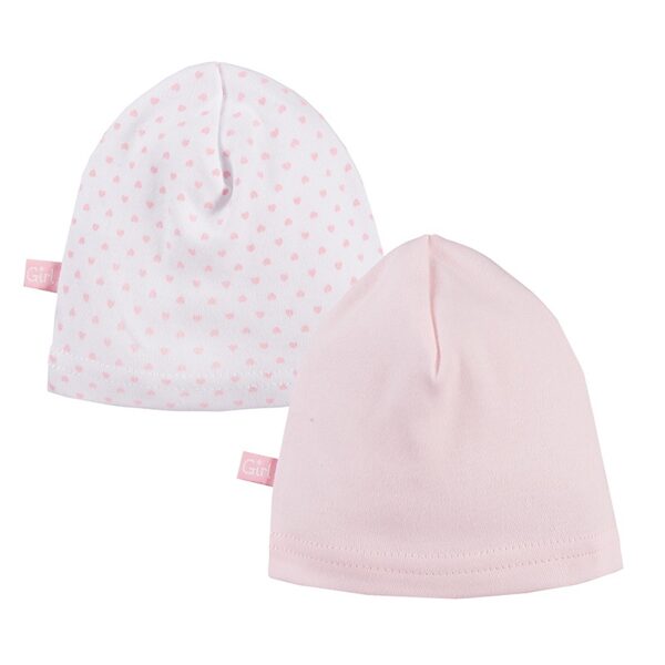 Newborn Hat Set, 2pcs | Pink