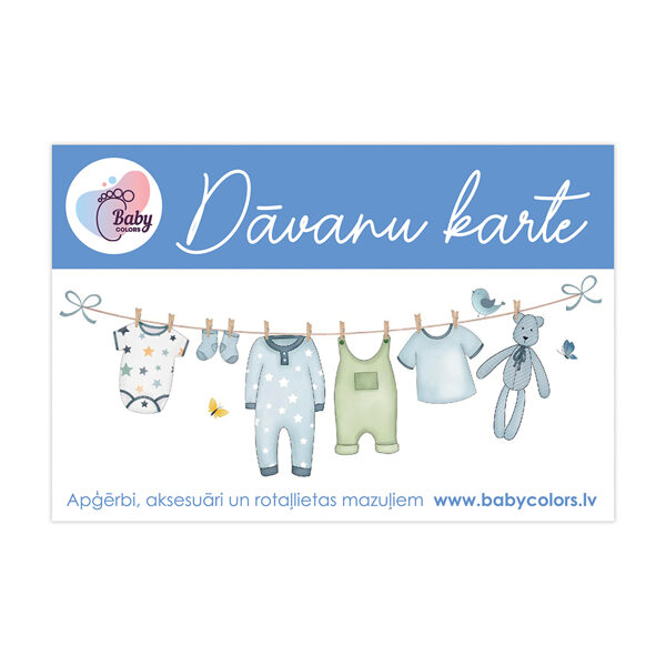 BabyColors gift card, blue