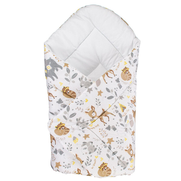 Wrap blanket for newborn, 80x80cm | Little deer