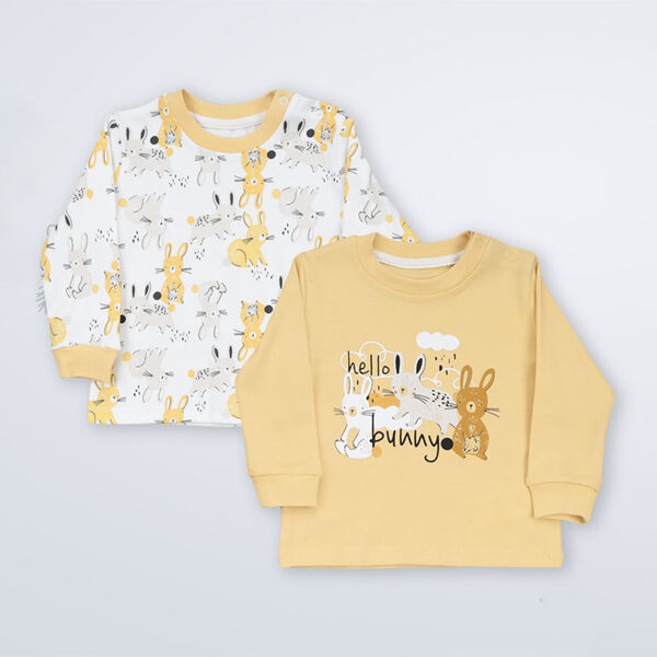 Shirt Bunnies, yellow, 2pcs.