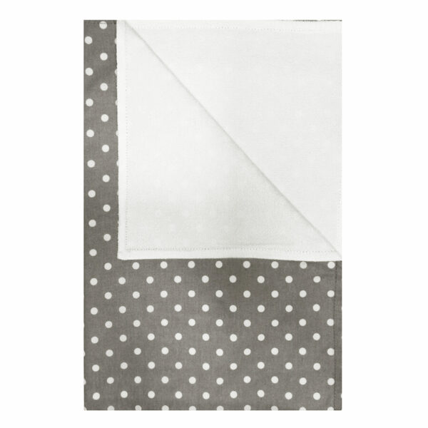 Mitrumnecaurlaidīgs paladziņš 50x70cm, balti punktiņi uz pelēka fona