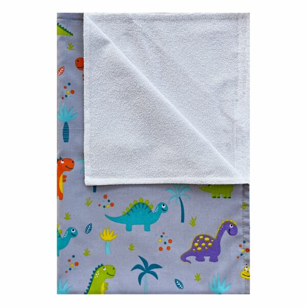  Waterproof Diaper Changing Pad, dinosaurs on a grey background