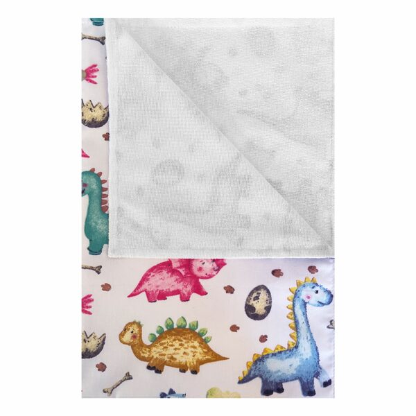  Waterproof Diaper Changing Pad, dinosaurs on a white background