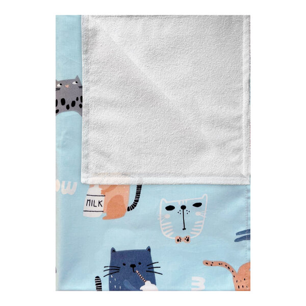  Waterproof Diaper Changing Pad, Cats, blue