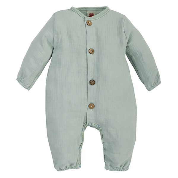 Muslin Sleepsuit, mint (Sizes: 56., 62., 68., 74.)