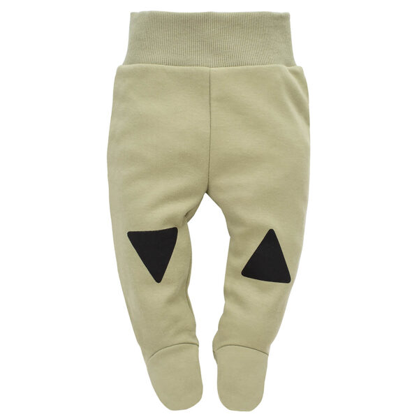 Pants with feet, khaki | Oliver (Sizes: 56., 62., 74.)