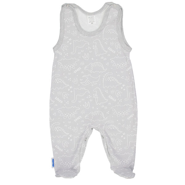 Rāpulītis bez piedurknītēm, pelēks | Dino (Izmēri: 56., 62., 68.)