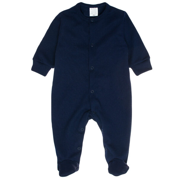 Sleepsuit with feet, dark blue (Sizes: 62., 68., 74., 86.)
