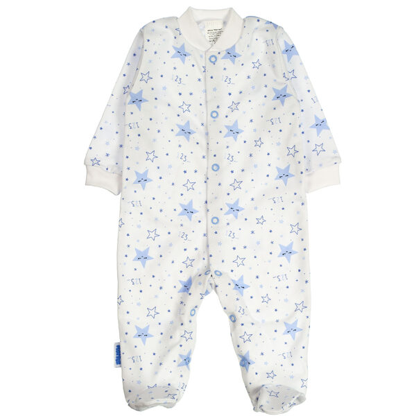 Sleepsuit with feet, Stars/ blue (Sizes: 68.)