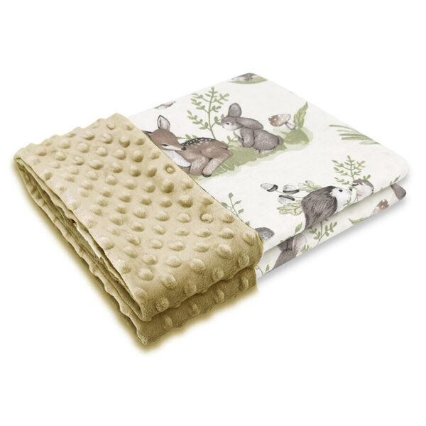 Super Soft Fleece Baby Blanket, Beige | CALM FOREST