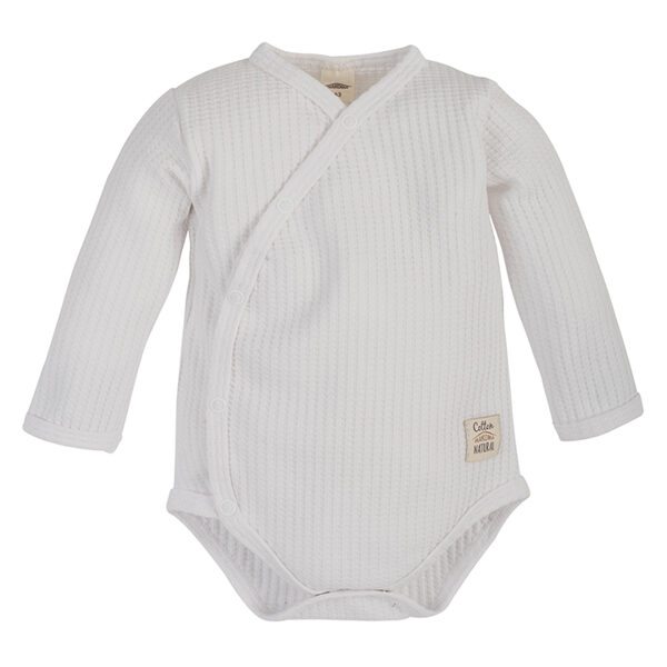 Bodysuit, white | Waffle (Sizes: 56., 62., 68., 74.)