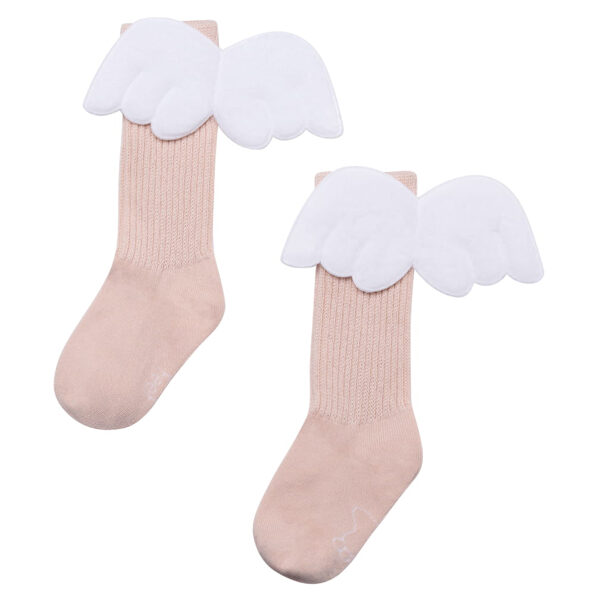 Angle knee highs, pink (Sizes: 0-1 years, 1-3 years)