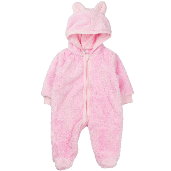Fluffy romper, Pink (Sizes: 56., 62., 68.)
