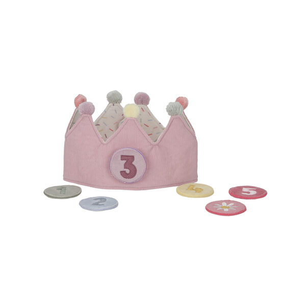 Little Dutch Birthday Crown with Numbers, Pink