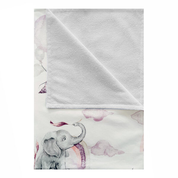  Waterproof Diaper Changing Pad | Elephants, pink